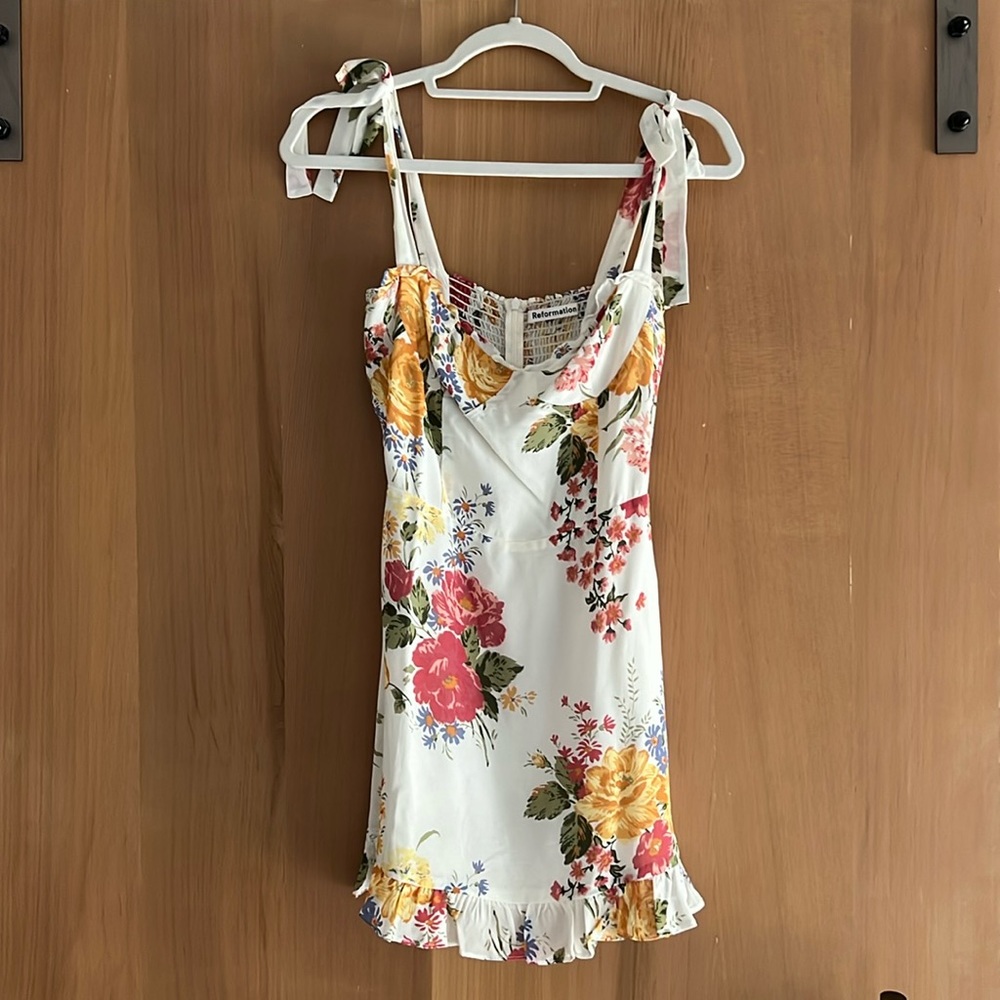 Reformation Mini Floral Dress - Small